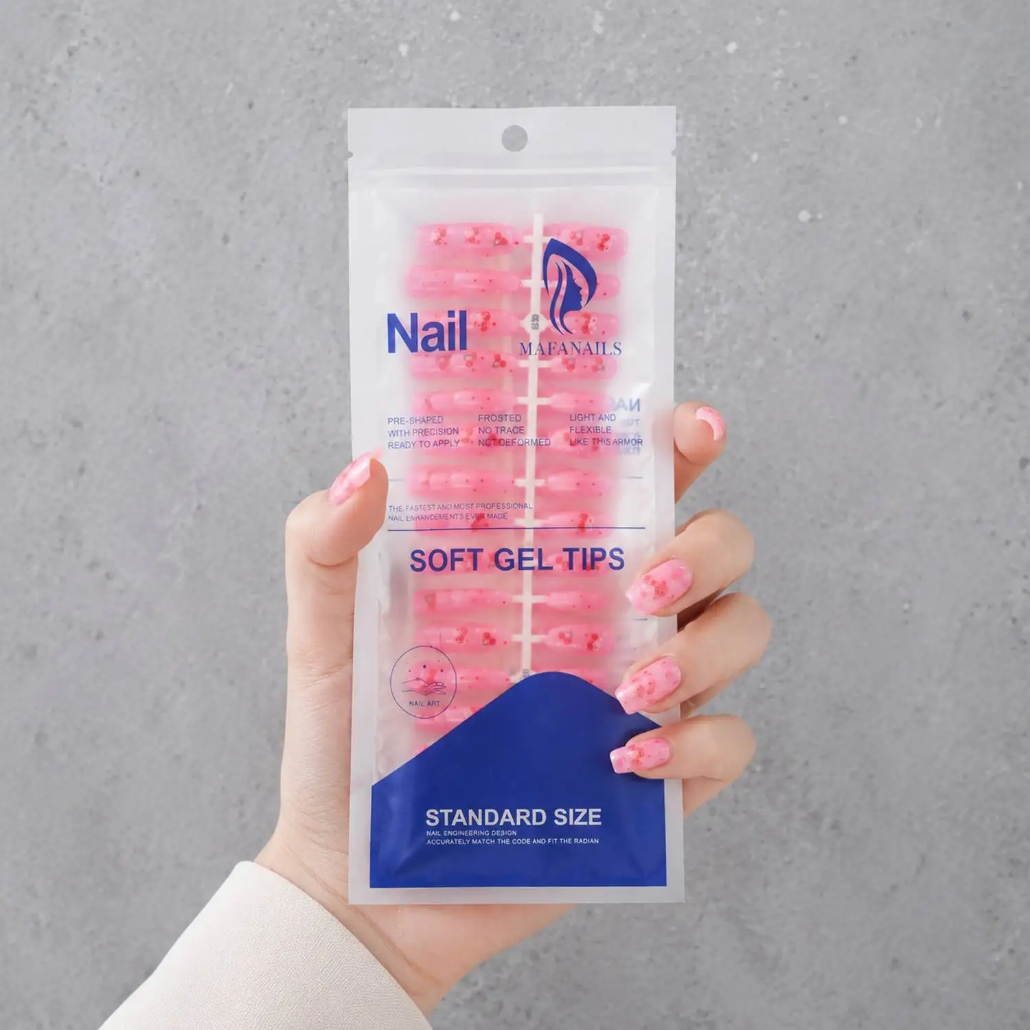 Nail Art Red Cherry - 1Bag 3D Cherry On Pink Cherry