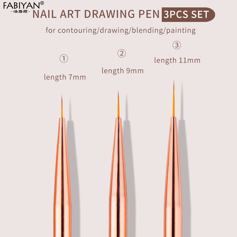 Rose Gold 3Pcs/set  Nail Art U - مراجعة Nail Art Rose Gold وسعره