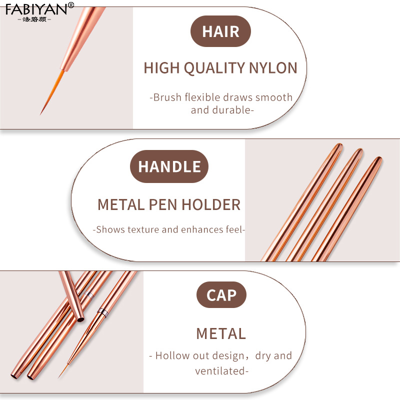 Rose Gold 3Pcs/set  Nail Art U - مراجعة Nail Art Rose Gold وسعره