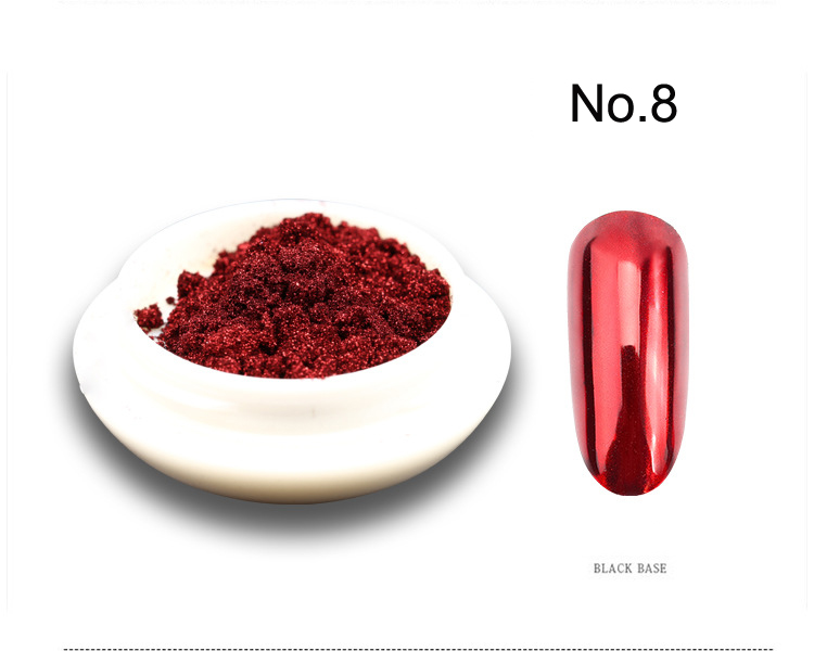 1 Box Metallic Glitter Nail Po - مراجعة Nail Art Rose Gold وسعره