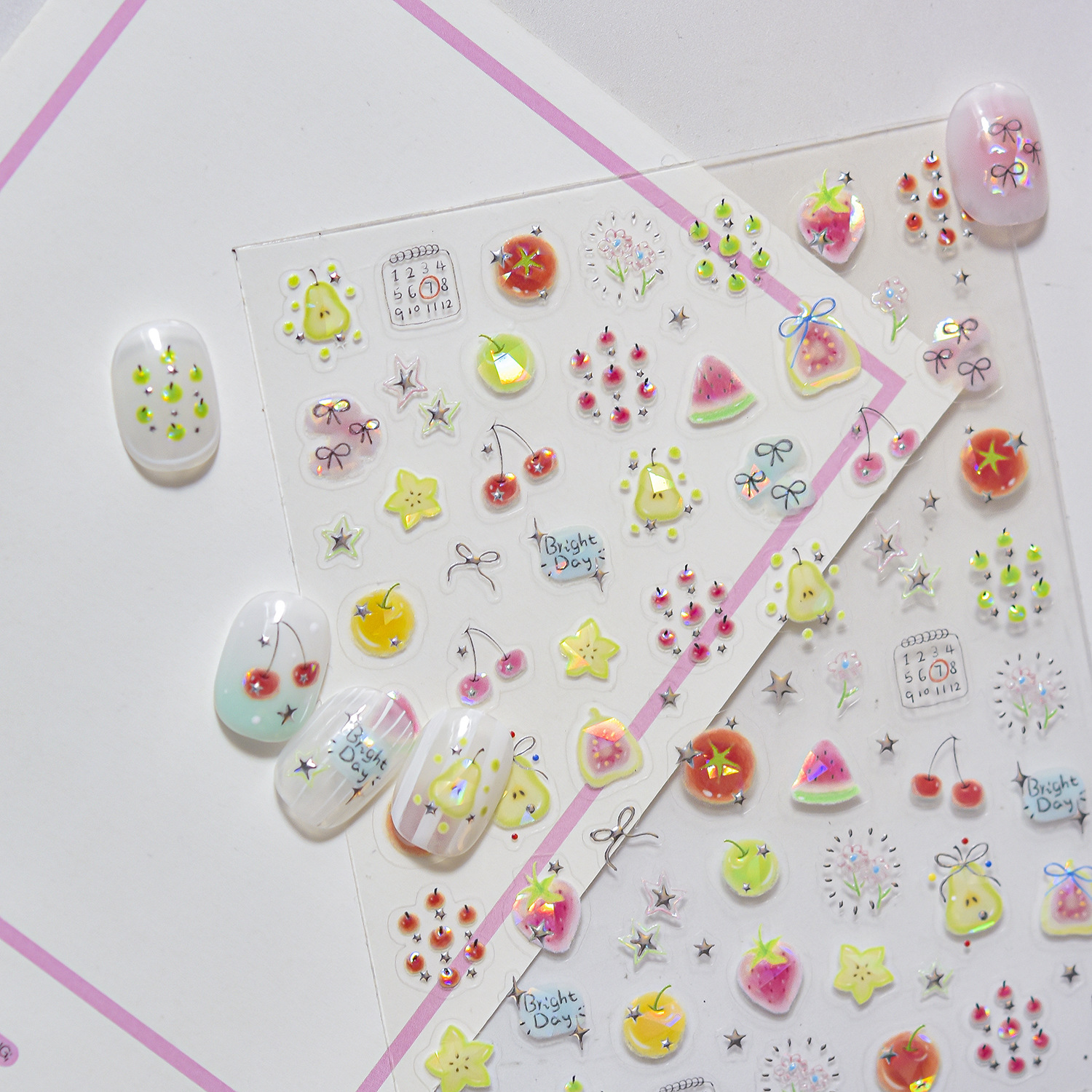 Summer Fruit Soda 5D Nail Stic - مراجعة Nail Art Red Cherry وسعره
