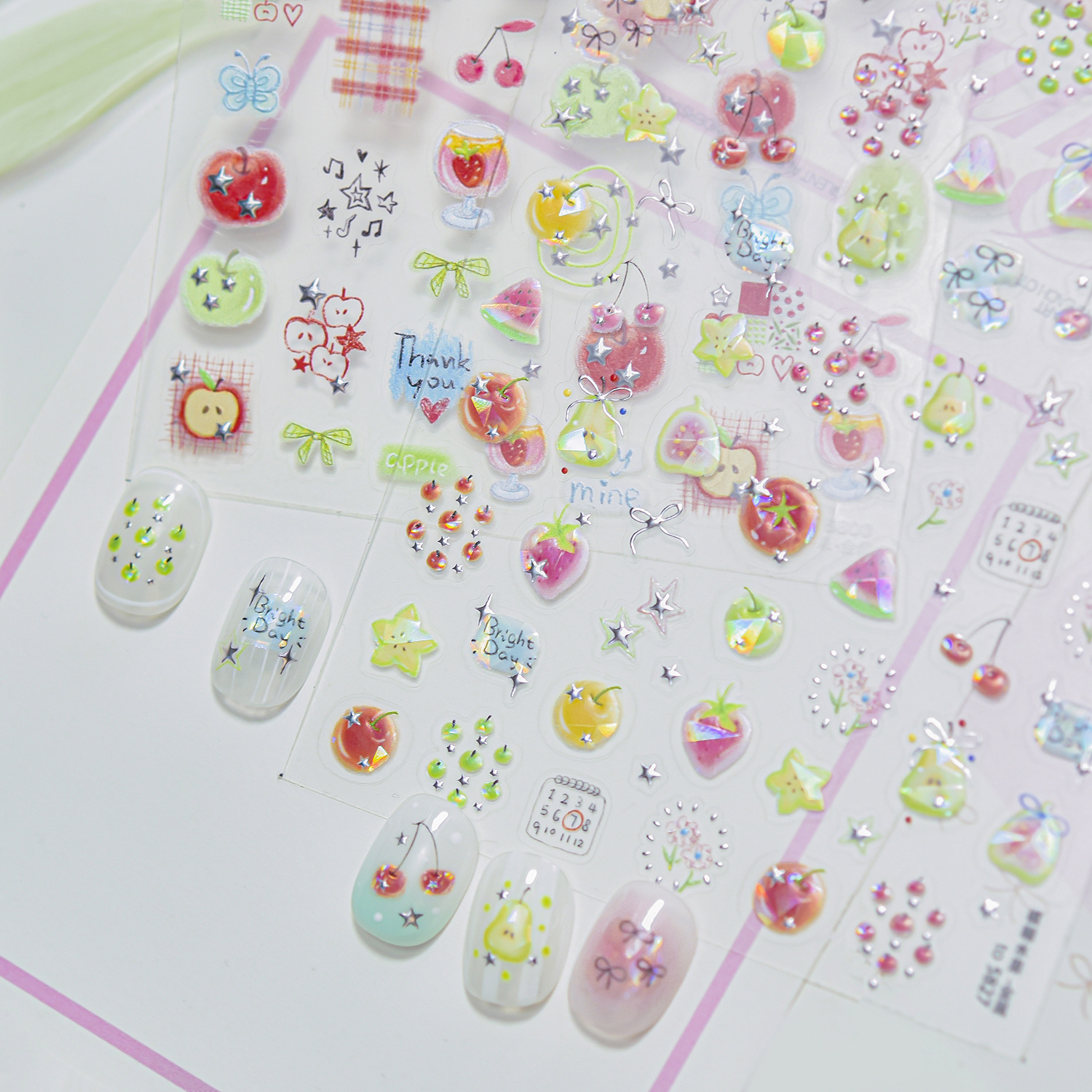 Summer Fruit Soda 5D Nail Stic - مراجعة Nail Art Red Cherry وسعره