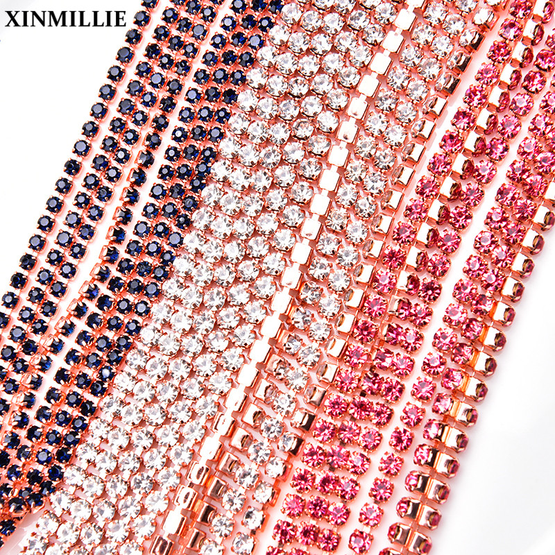 5 Yards Rose Gold Claw Crystal - مراجعة Nail Art Rose Gold وسعره