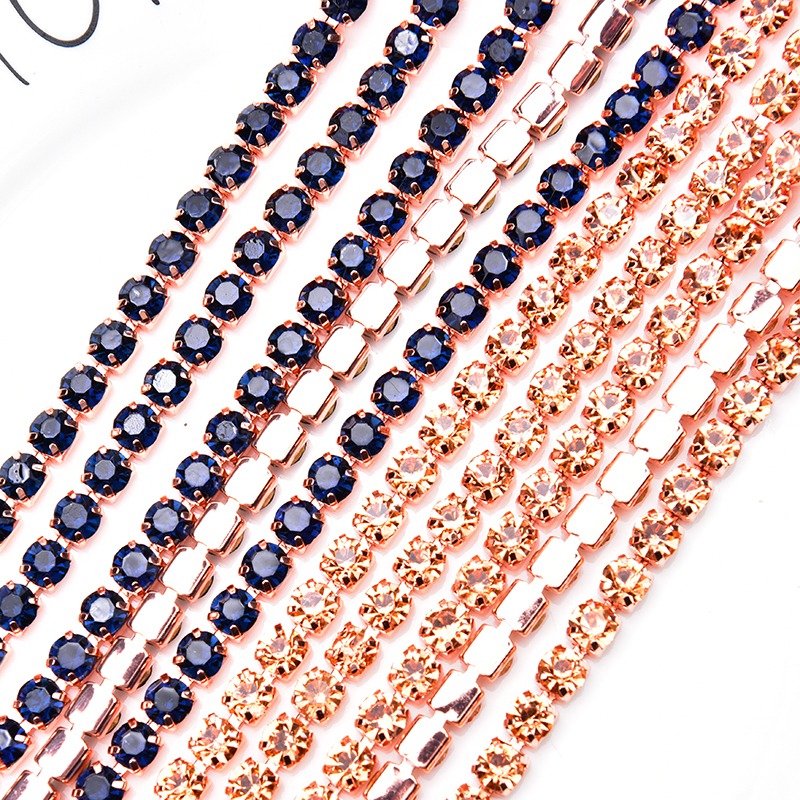 5 Yards Rose Gold Claw Crystal - مراجعة Nail Art Rose Gold وسعره