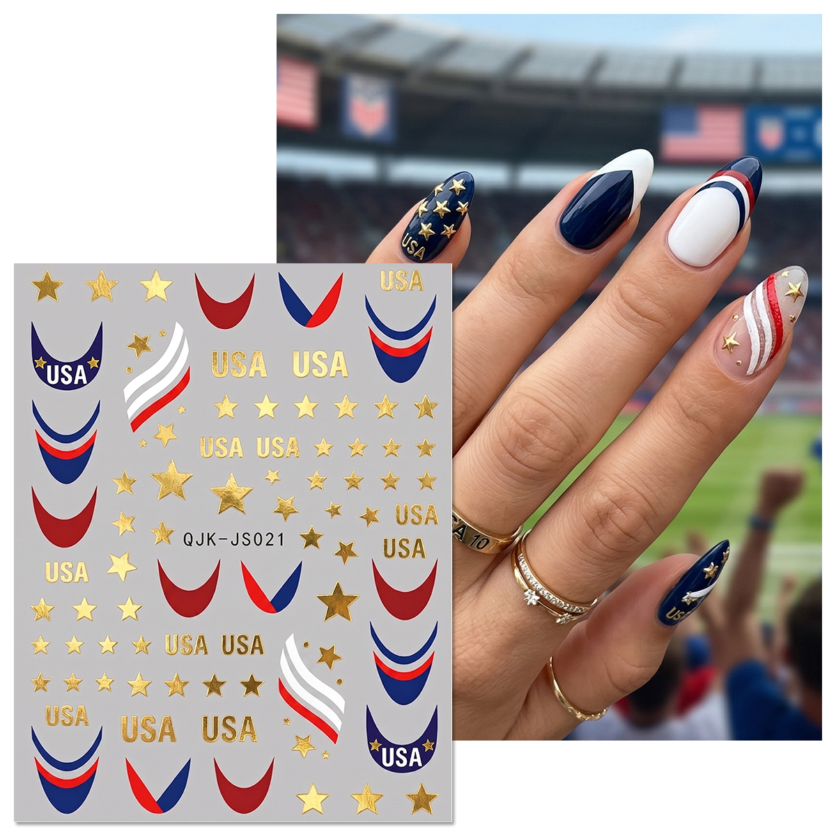 Football Style Nail Stickers,  - مراجعة Nail Art France وسعره