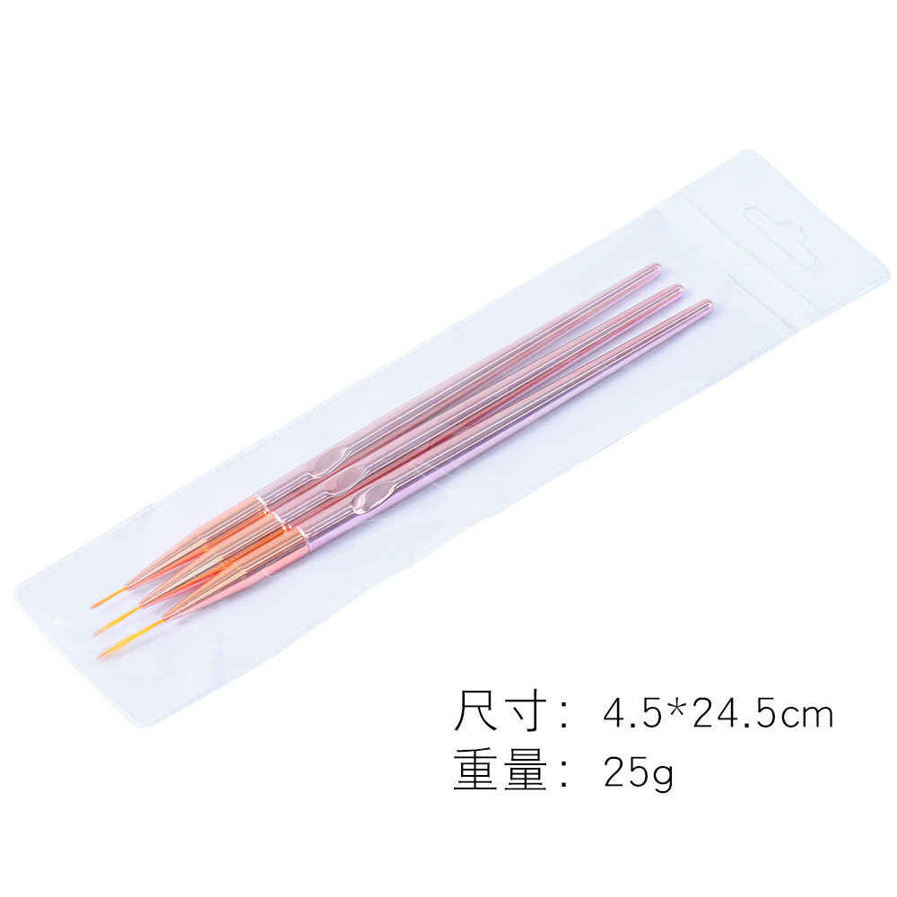2 sets(6 pcs ) Nail Paint pen  - مراجعة Nail Art Rose Gold وسعره