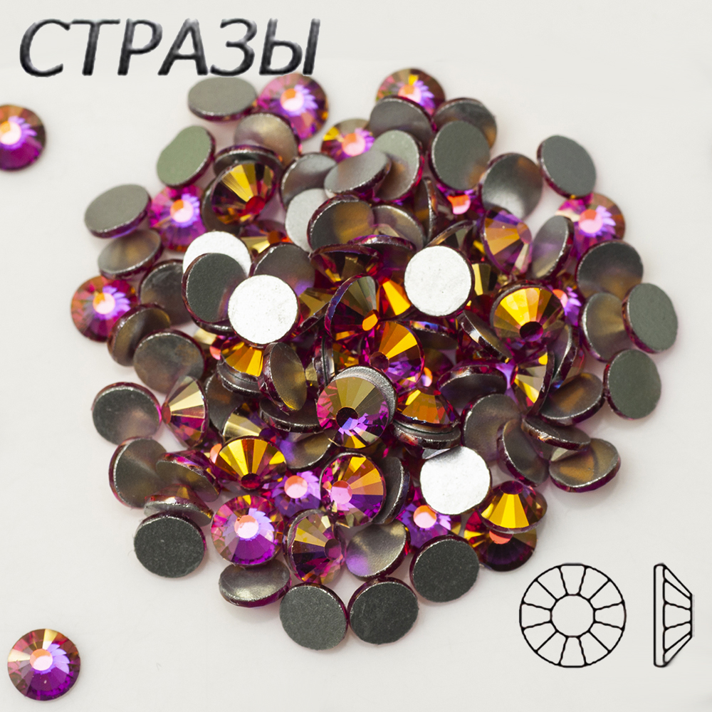 5A Fuchsia AB Flat Back Rhines - مراجعة Nail Art Fuchsia وسعره