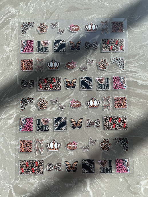 Mini Pvc Kawaii Pattern Poster - مراجعة Nail Art Nail Art وسعره