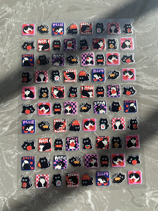 Mini Pvc Kawaii Pattern Poster - مراجعة Nail Art Nail Art وسعره