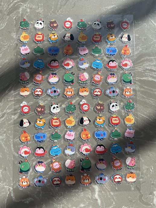 Mini Pvc Kawaii Pattern Poster - مراجعة Nail Art Nail Art وسعره
