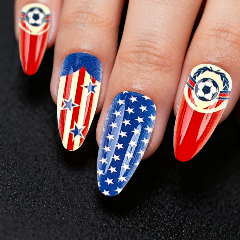France England USA Press On Na - مراجعة Nail Art France وسعره
