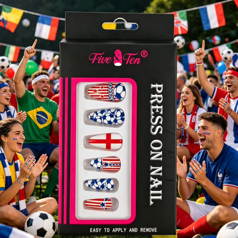 France England USA Press On Na - مراجعة Nail Art France وسعره