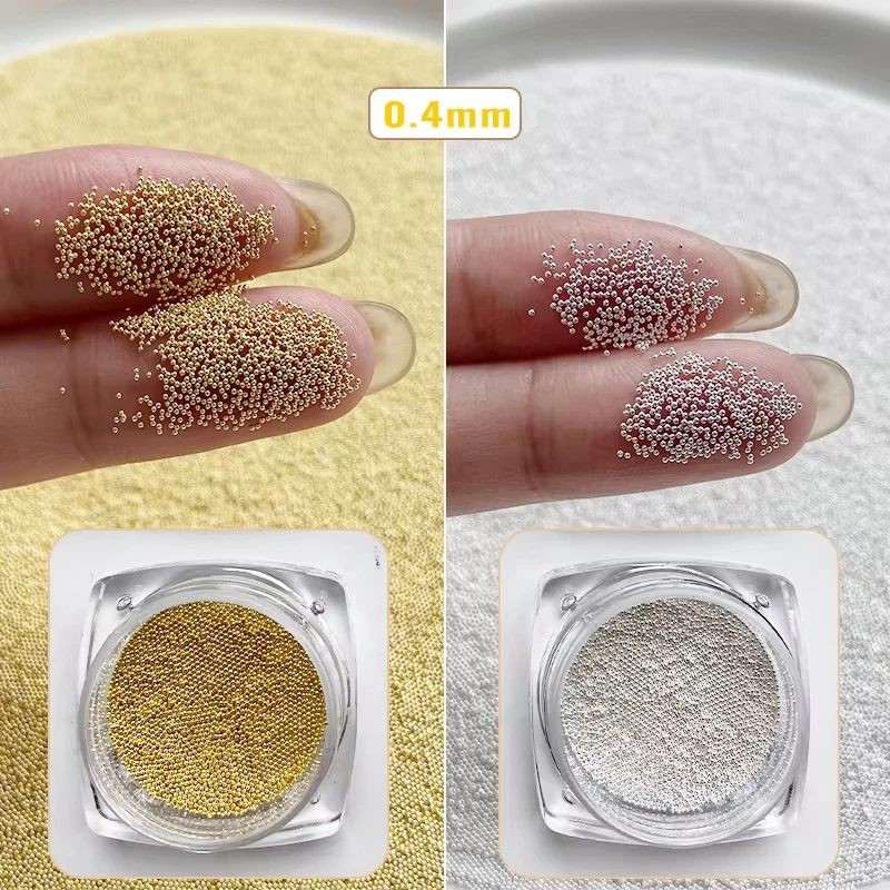 Nail Caviar Beads 0.4/0.6/0.8/ - مراجعة Nail Art Rose Gold وسعره
