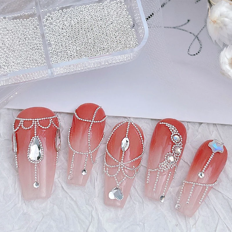 Nail Caviar Beads 0.4/0.6/0.8/ - مراجعة Nail Art Rose Gold وسعره