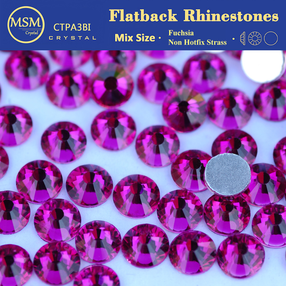New Fuchsia Non Hotfix Rhinest - مراجعة Nail Art Fuchsia وسعره