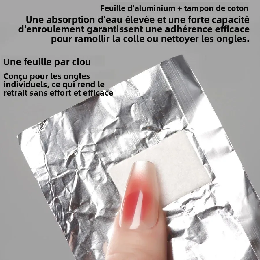 100Pcs Bag Aluminium Foil Nail - مراجعة Nail Art Remover وسعره