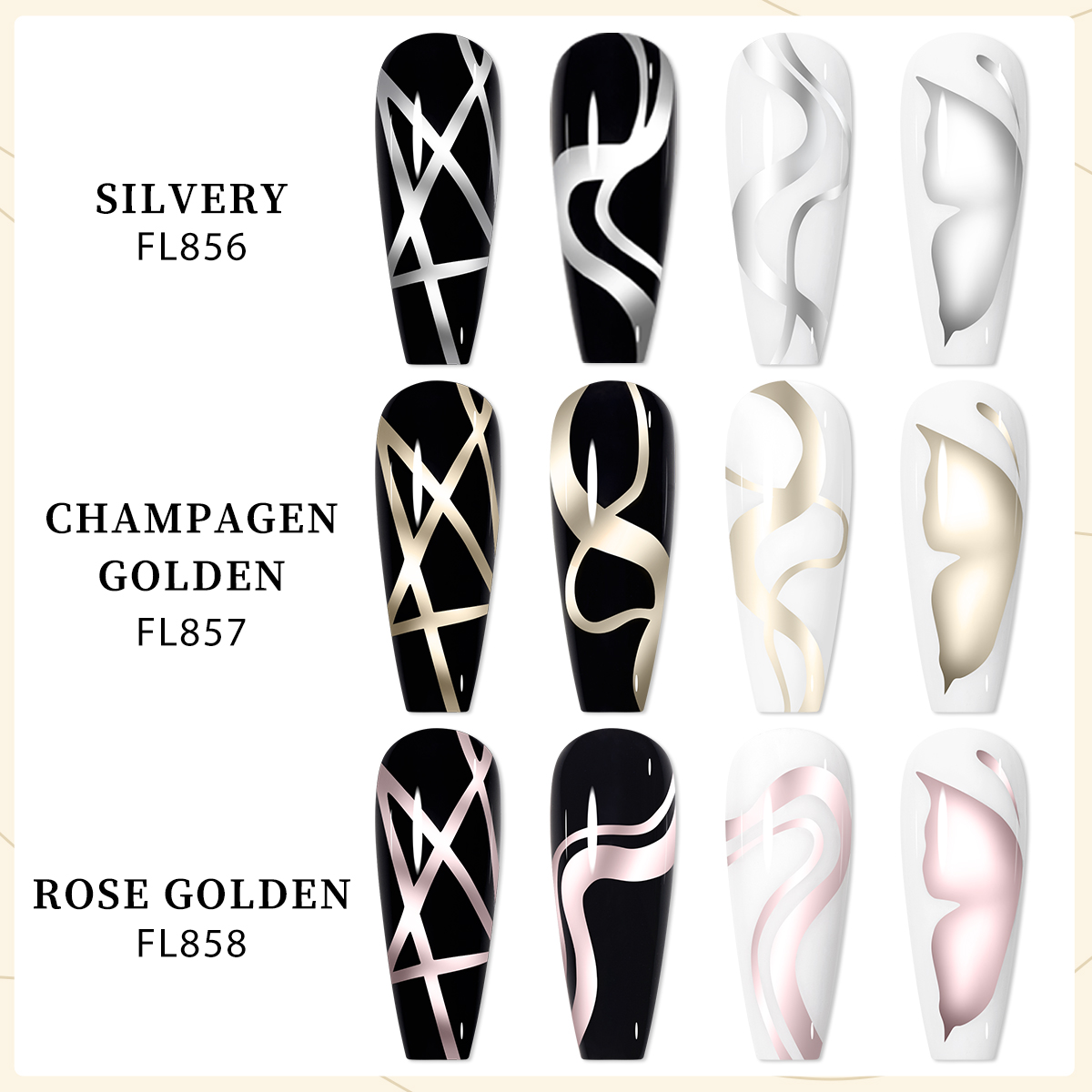 Super-Bright Metallic Painting - مراجعة Nail Art Rose Gold وسعره