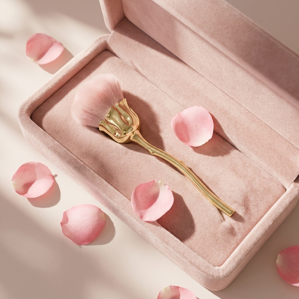Gold Rose Shape Flower Nail Br - مراجعة Nail Art Rose Gold وسعره