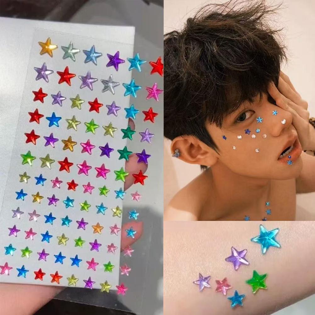 Self-Adhesive Face Rhinestones - مراجعة Nail Art Nail Art وسعره