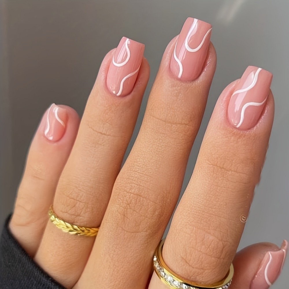 24pcs French Simple Cherry Red - مراجعة Nail Art Red Cherry وسعره