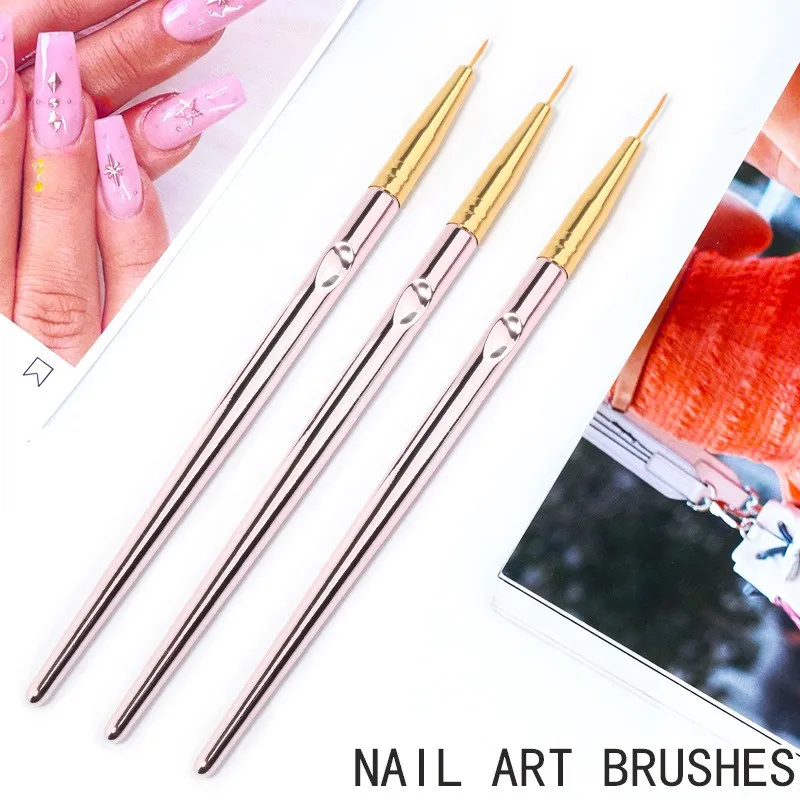 3PCS/ Set Rose Gold Nail Art L - مراجعة Nail Art Rose Gold وسعره