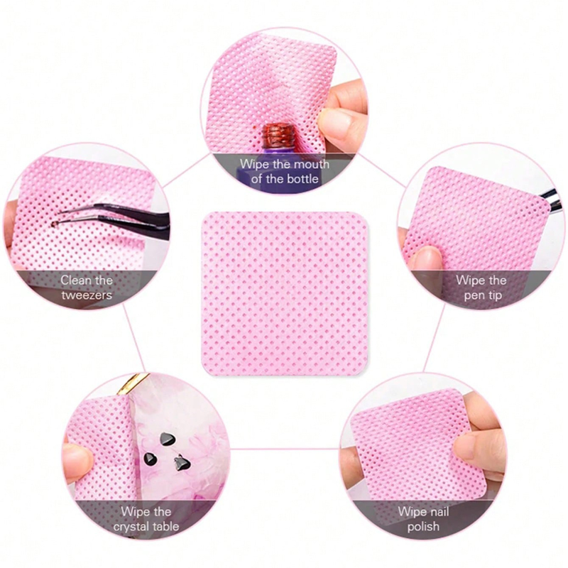 Lint Free Wipes Cleaning Tool  - مراجعة Nail Art Remover وسعره