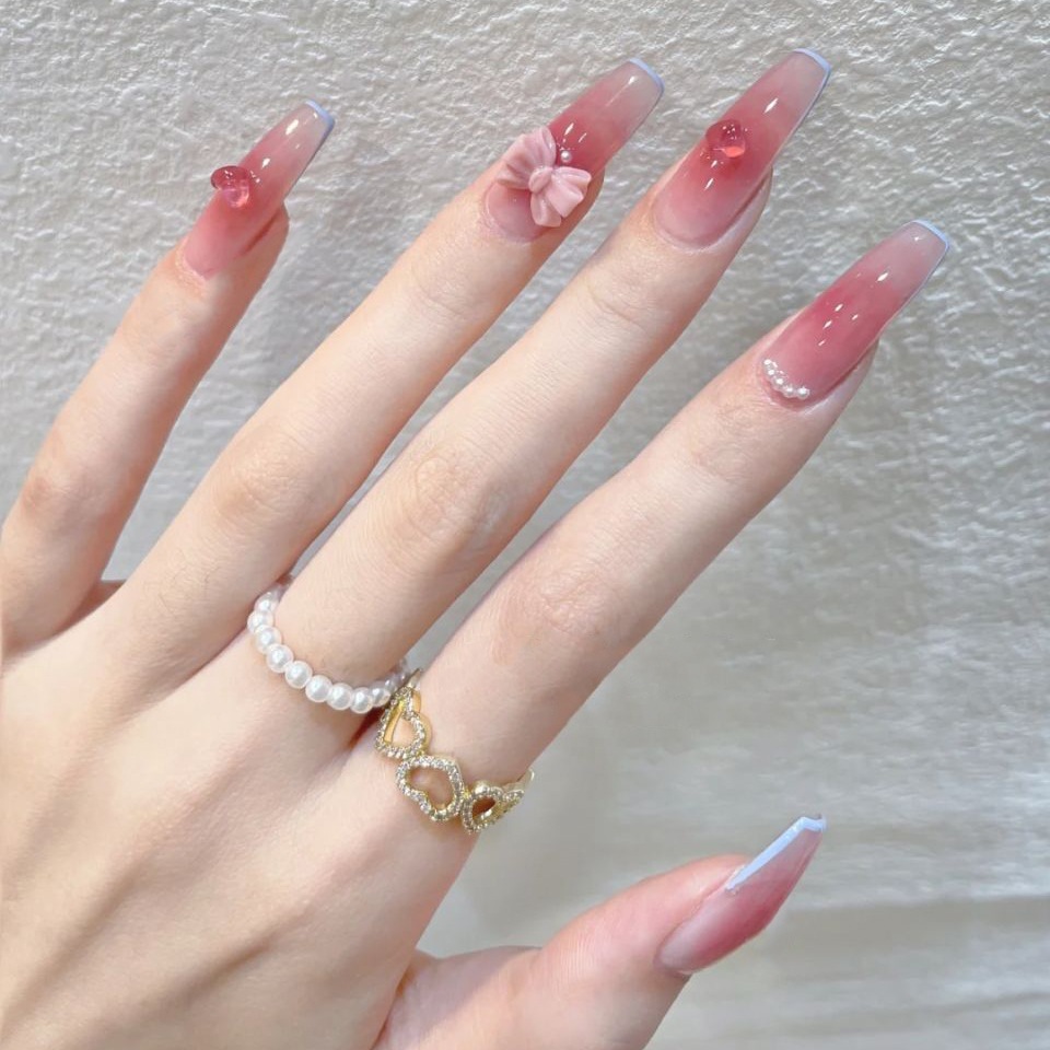 24Pcs/Box Blush France T Long  - مراجعة Nail Art France وسعره
