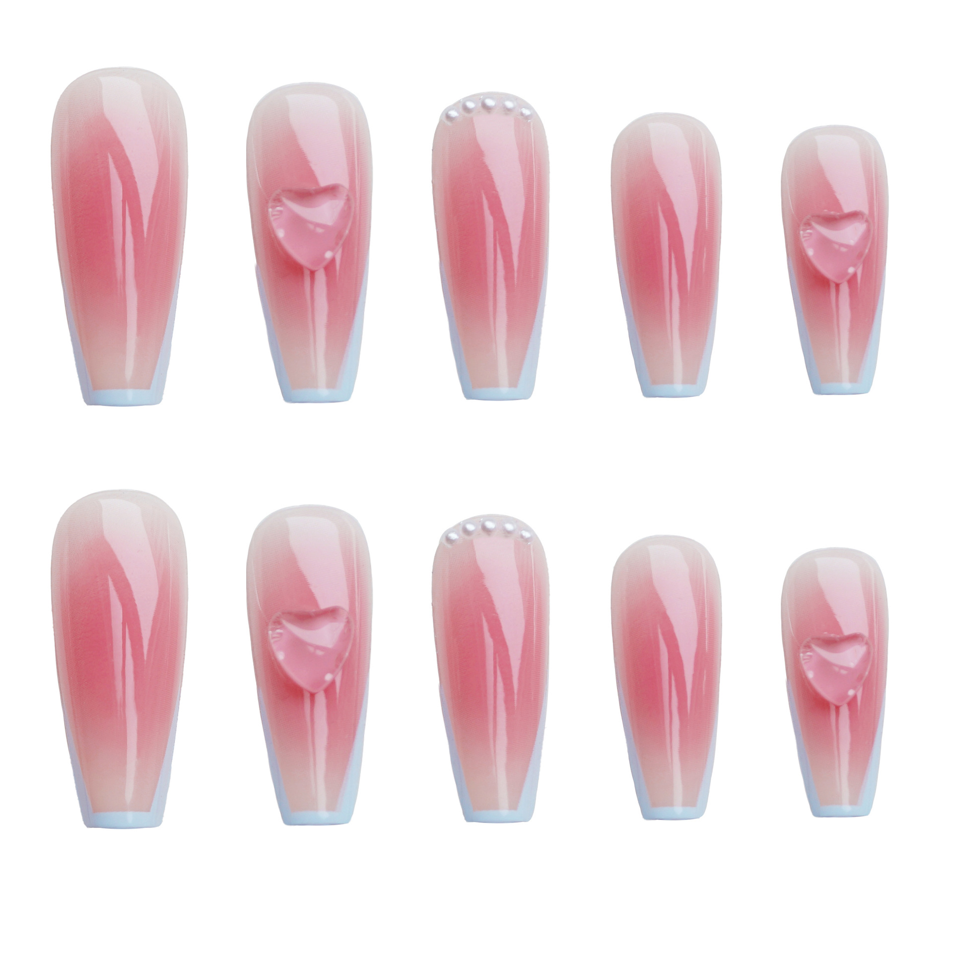 24Pcs/Box Blush France T Long  - مراجعة Nail Art France وسعره