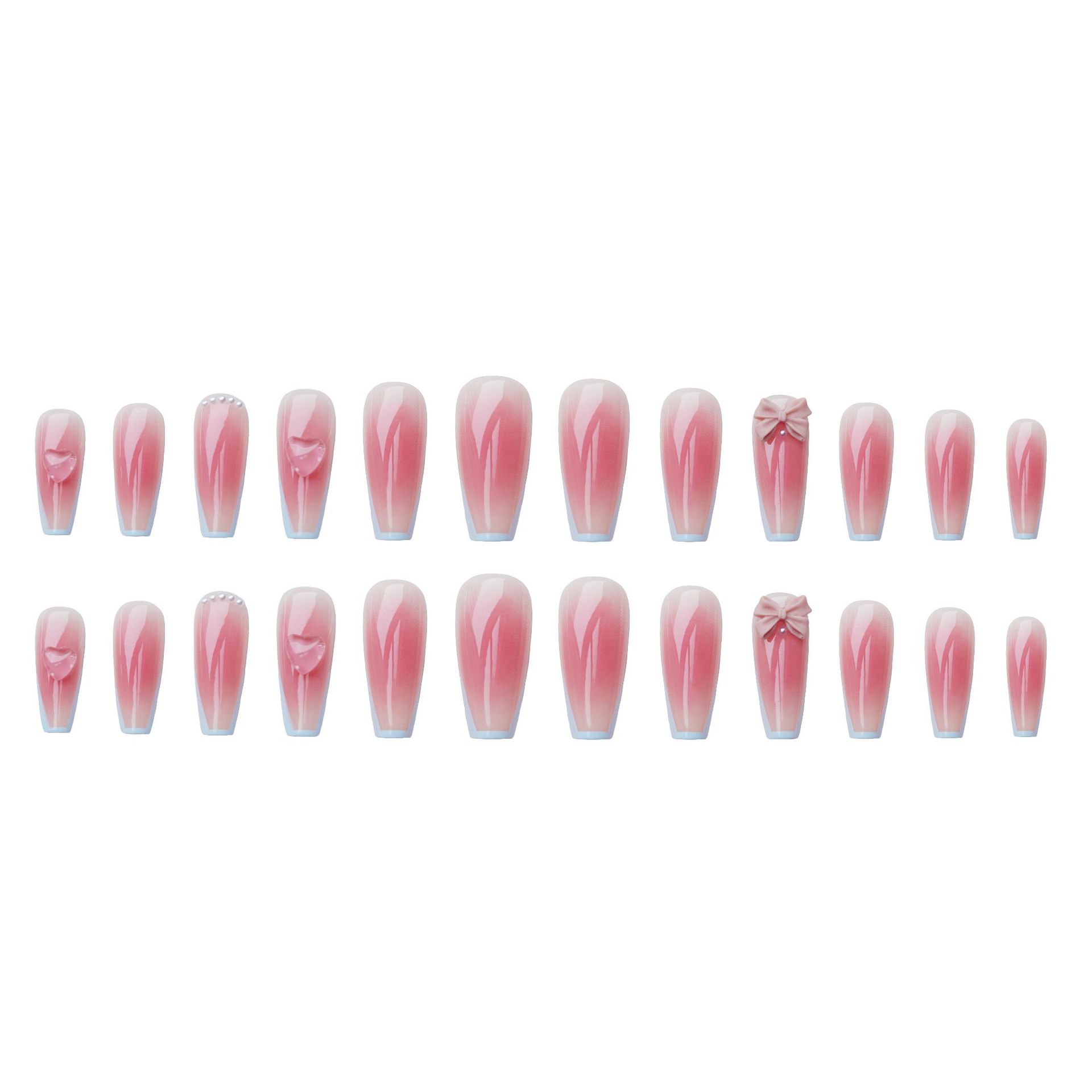 24Pcs/Box Blush France T Long  - مراجعة Nail Art France وسعره