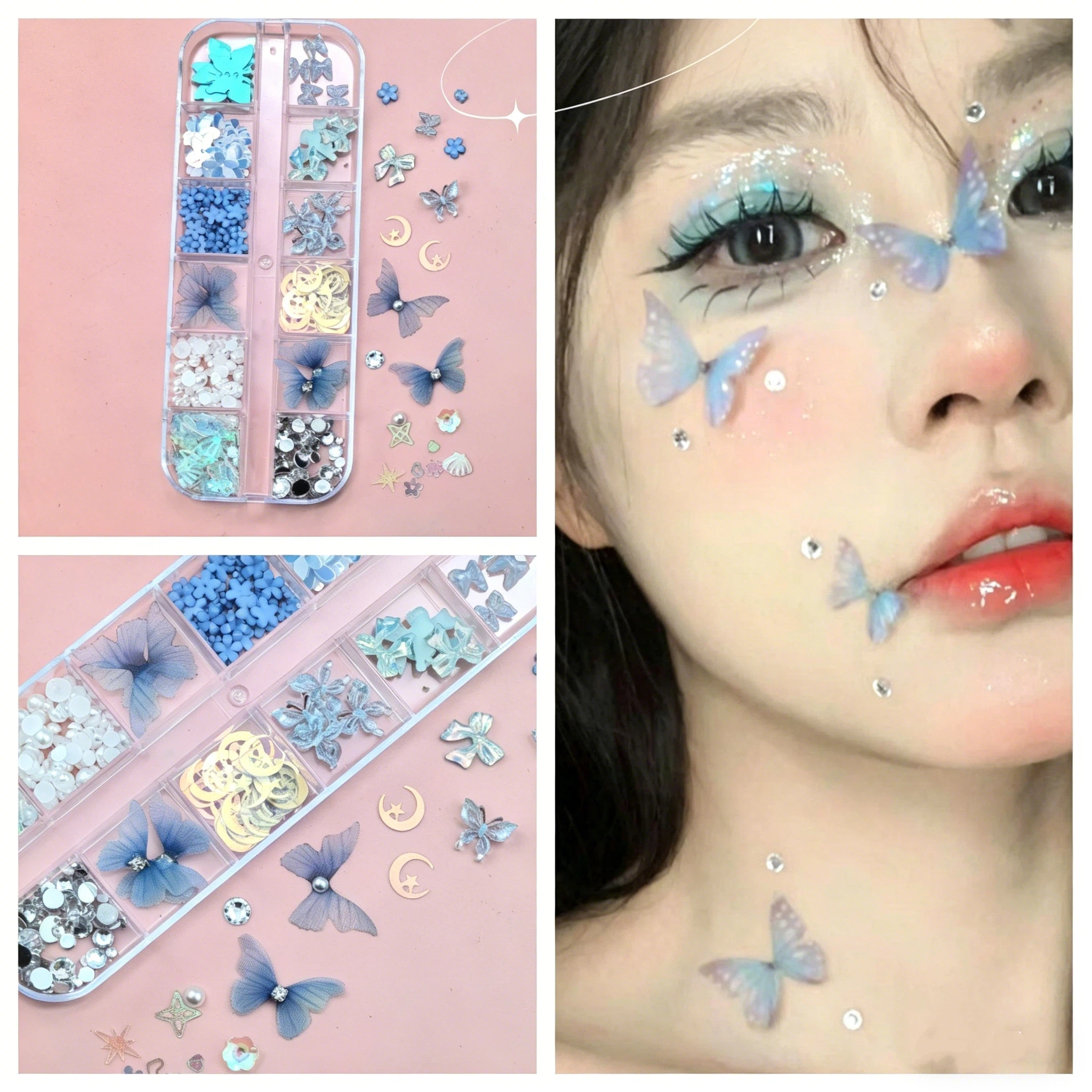 Butterfly Face Self-adhesive D - مراجعة Nail Art Nail Art وسعره