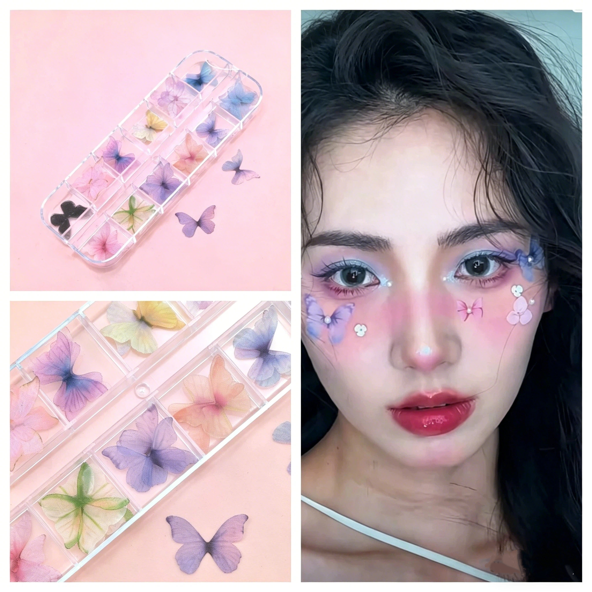 Butterfly Face Self-adhesive D - مراجعة Nail Art Nail Art وسعره