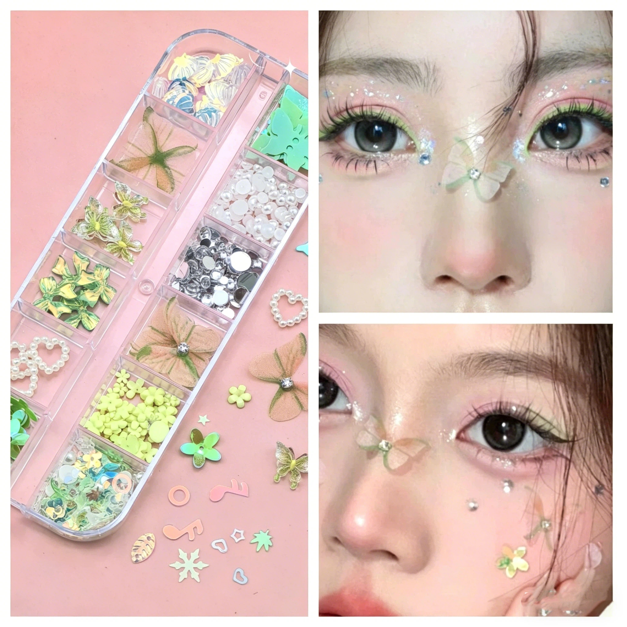 Butterfly Face Self-adhesive D - مراجعة Nail Art Nail Art وسعره