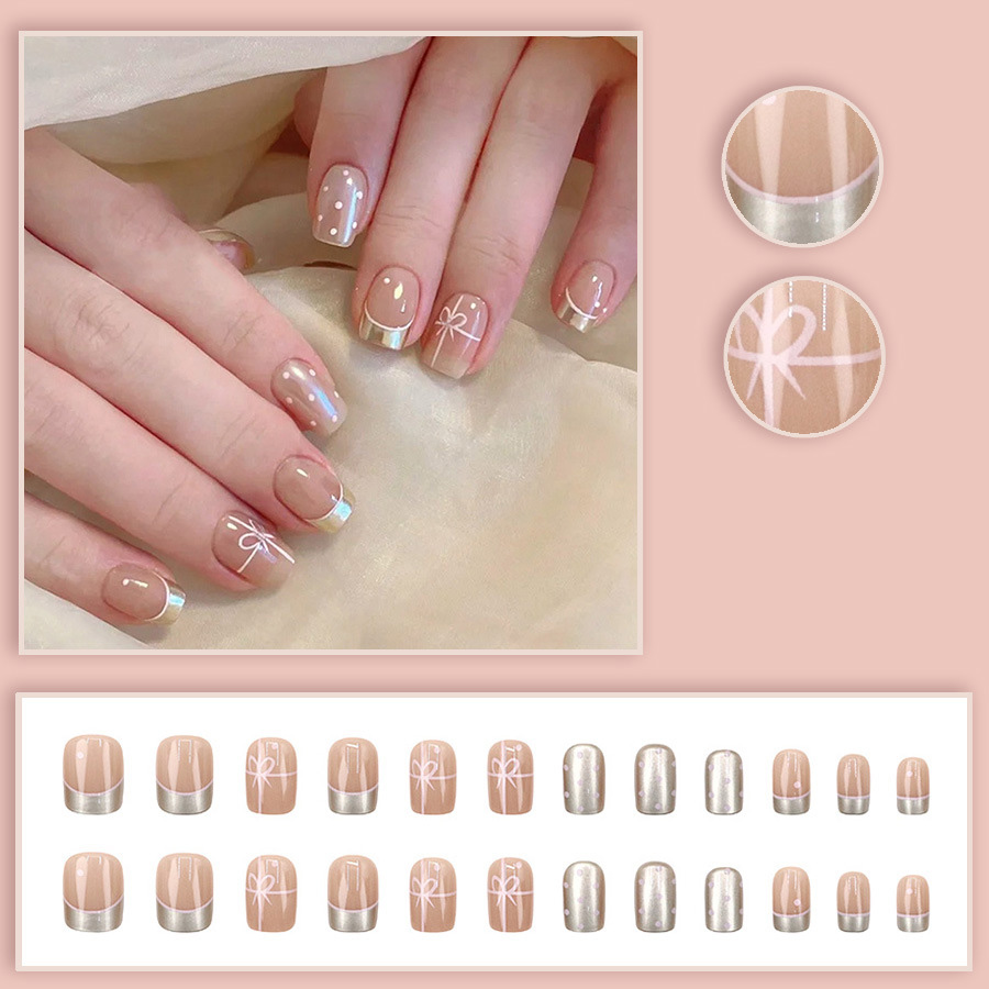 Short Square fake nails for wo - مراجعة Nail Art Red Cherry وسعره