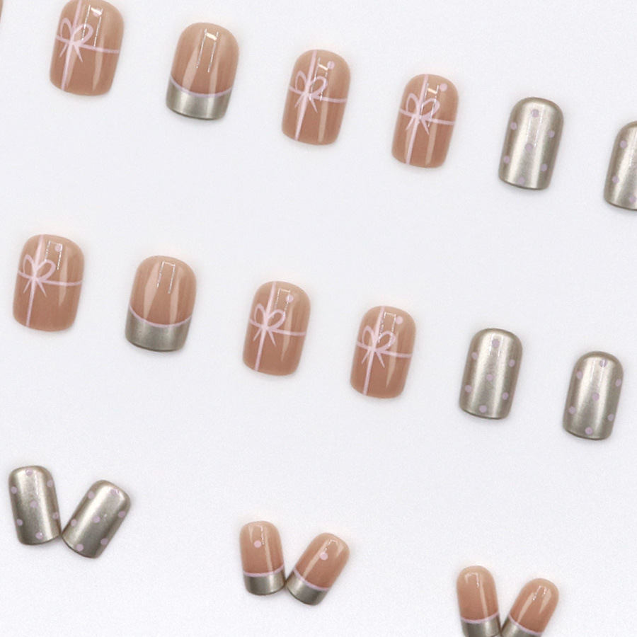 Short Square fake nails for wo - مراجعة Nail Art Red Cherry وسعره