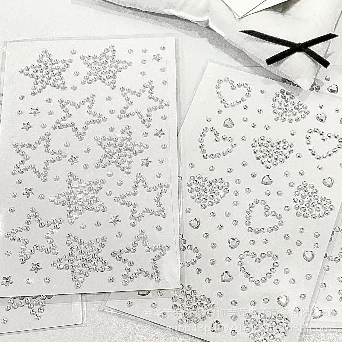 Silver Star Heart Rhinestone S - مراجعة Nail Art Nail Art وسعره