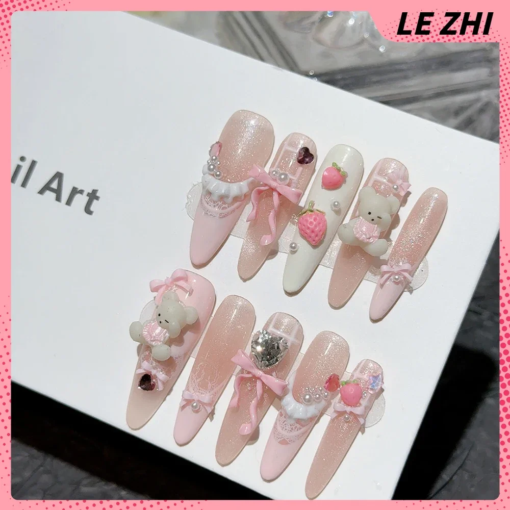 10Pcs Long Coffin Stiletto Lit - مراجعة Nail Art France وسعره