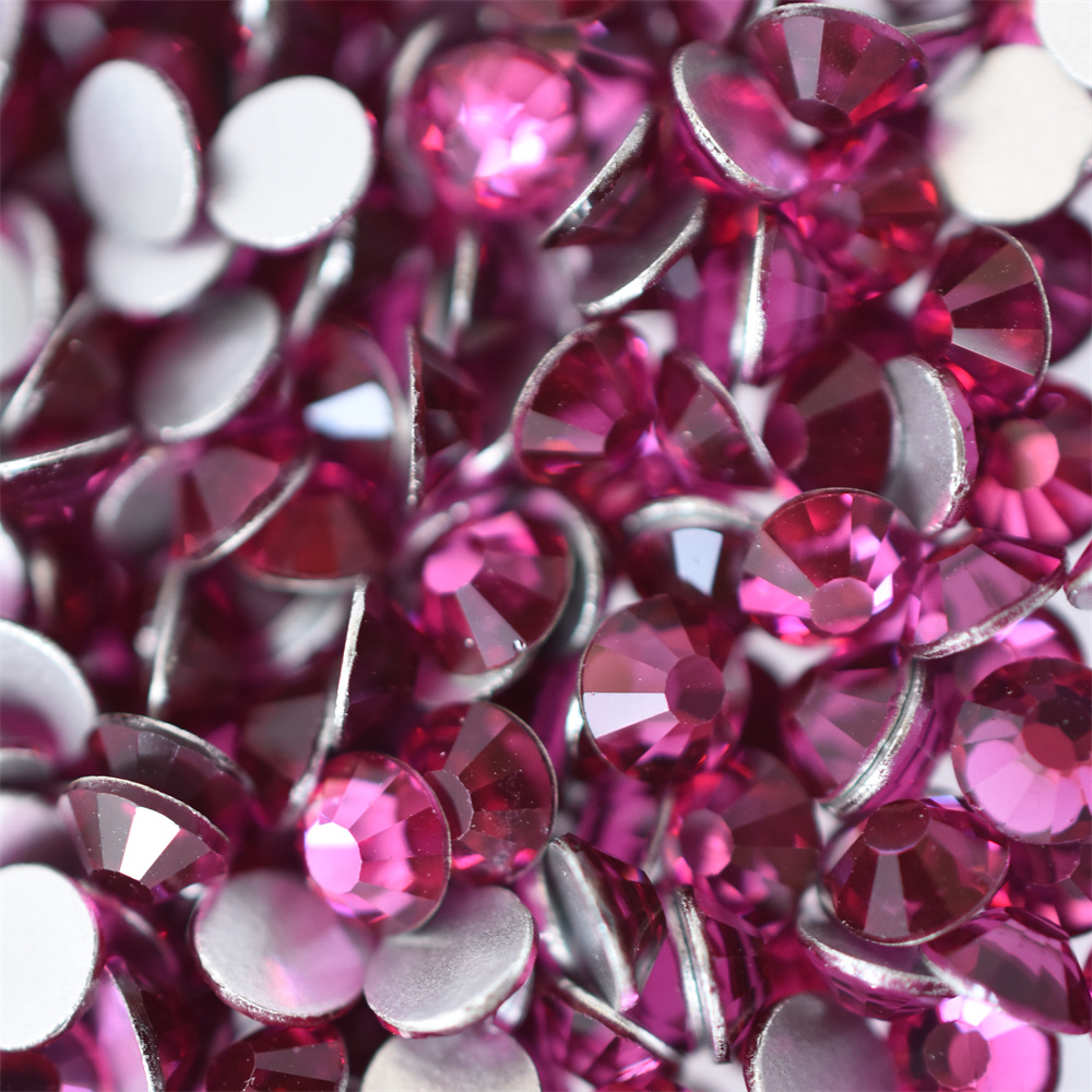 Glass Red 1440PCS SS16 SS20 Ro - مراجعة Nail Art Fuchsia وسعره