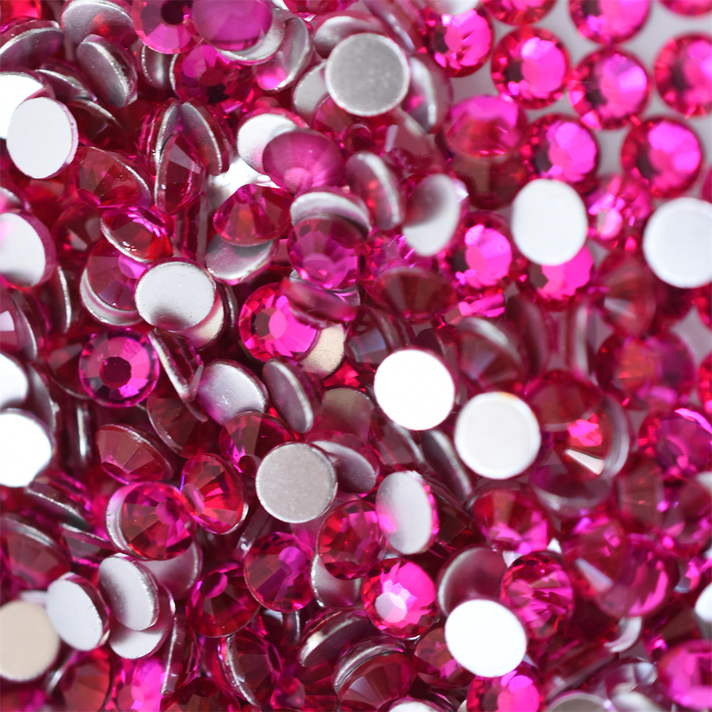 Glass Red 1440PCS SS16 SS20 Ro - مراجعة Nail Art Fuchsia وسعره