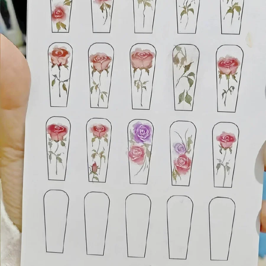 Nail Flower Practise Paper Tra - مراجعة Nail Art France وسعره