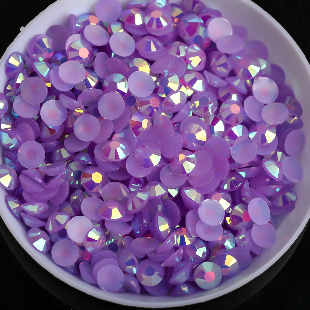 Jelly AB Purple Resin Rhinesto - مراجعة Nail Art Fuchsia وسعره