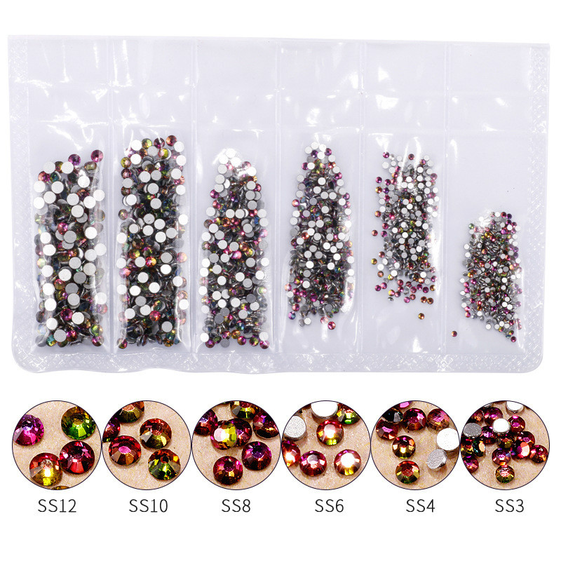 1440pcs Rose Gold Shiny Rhines - مراجعة Nail Art Rose Gold وسعره
