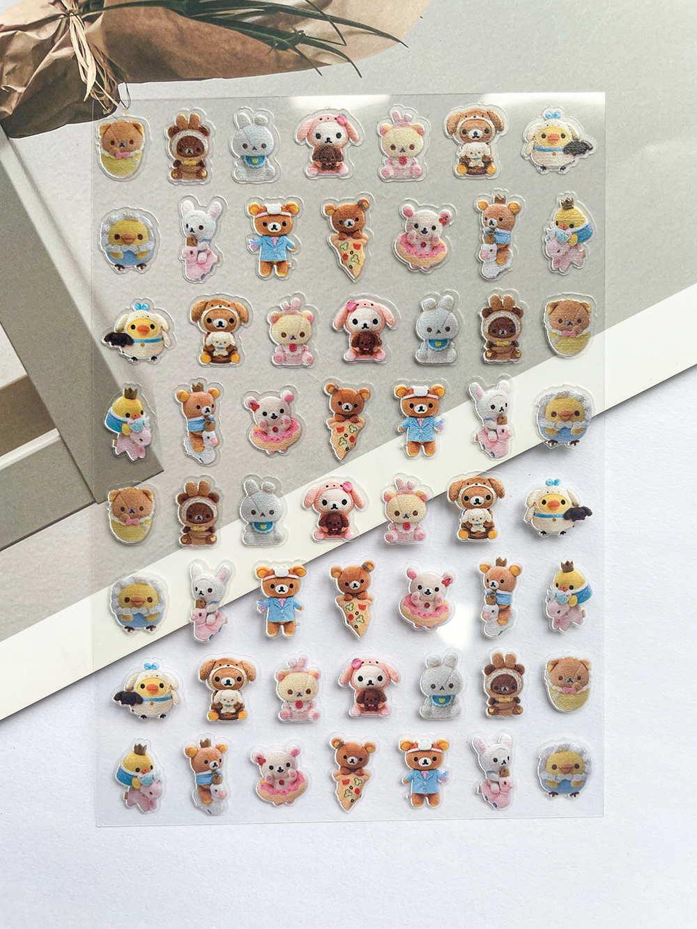 Mini Kawaii Rilakkuma Pvc Post - مراجعة Nail Art Nail Art وسعره