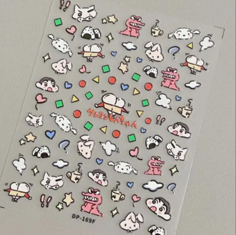 Crayon Shin-chan Creative Pape - مراجعة Nail Art Nail Art وسعره