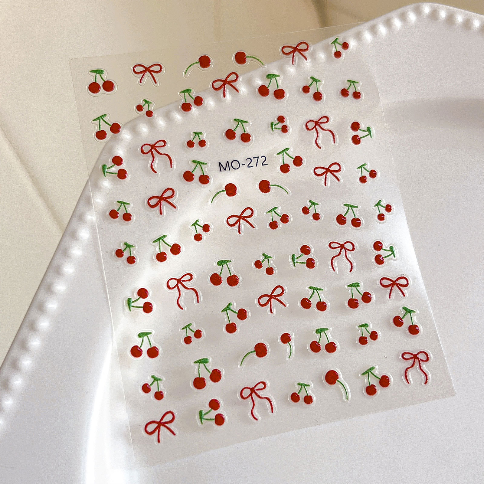 Sweet Red Cherry Nails 3D Deco - مراجعة Nail Art Red Cherry وسعره