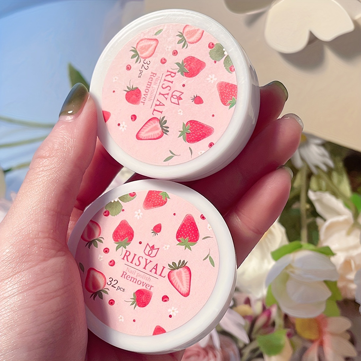 32pcs/Box Strawberry Nail Poli - مراجعة Nail Art Remover وسعره