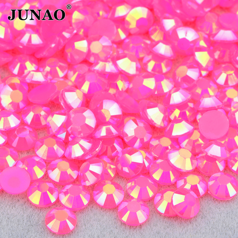 JUNAO 4 5 6mm Glitter Rose Gol - مراجعة Nail Art Rose Gold وسعره