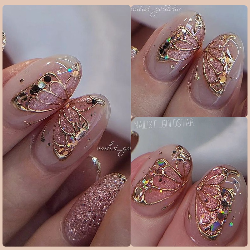 LILYCUTE 5ml Super Bright Meta - مراجعة Nail Art Rose Gold وسعره